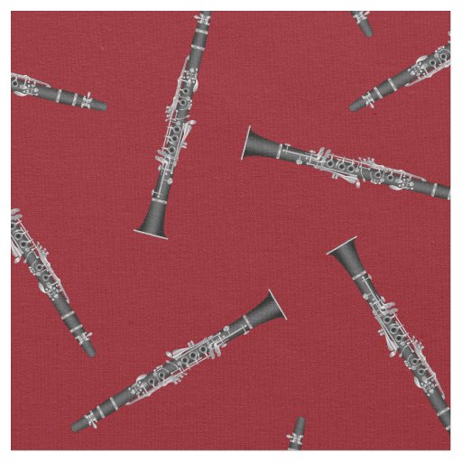 Clarinets Music Musician Room Decor Red Fabric
