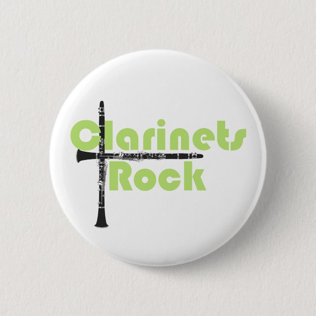 Clarinets Rock Button (Front)