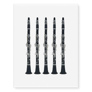 Clarinets Temporary Tattoos
