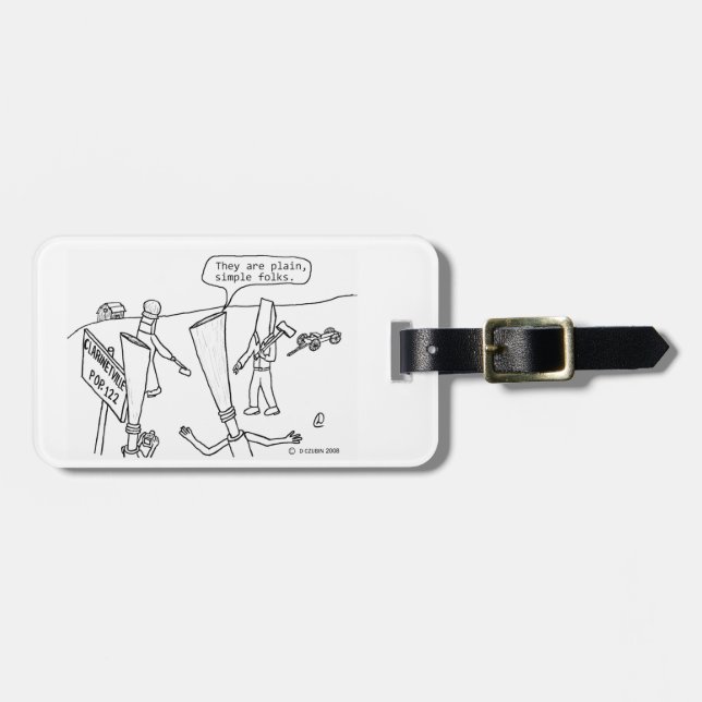Clarinetville Luggage Tag (Front Horizontal)