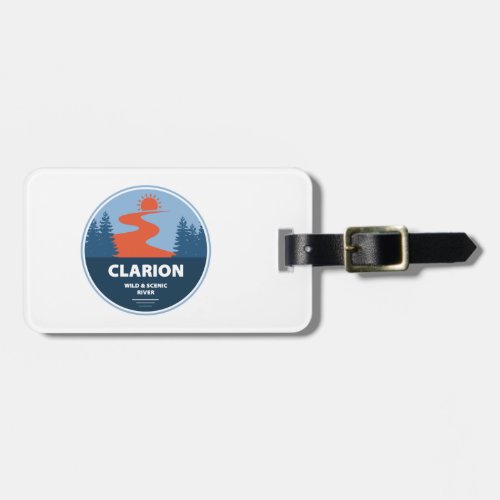 Clarion Wild And Scenic River Luggage Tag