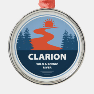 Clarion Wild And Scenic River Metal Ornament