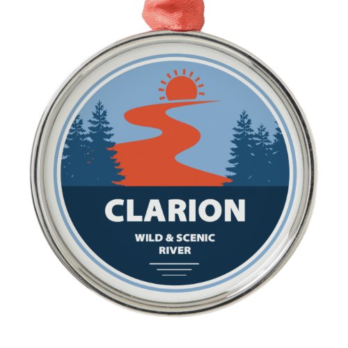 Clarion Wild And Scenic River Metal Ornament