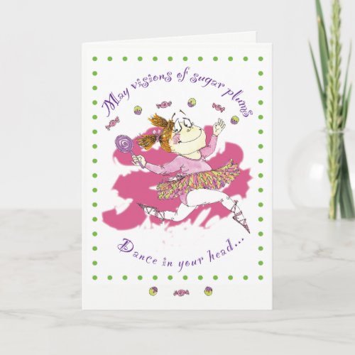 Clarisse ballerina Christmas card