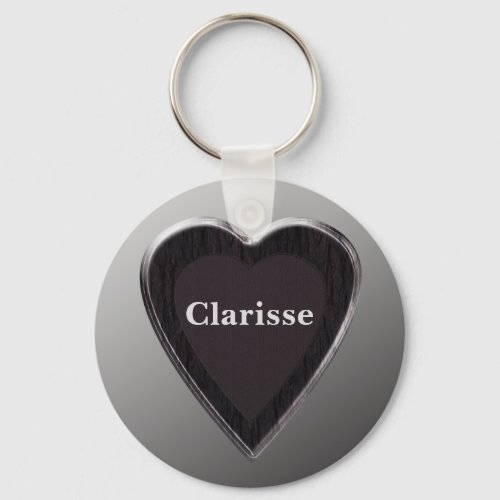 Clarisse Heart Keychain