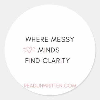 Clarity Heart Classic Round Sticker