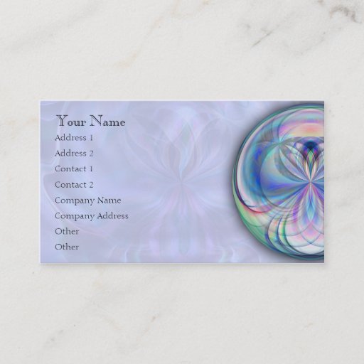 Customizable Clarity Mandala Business Card