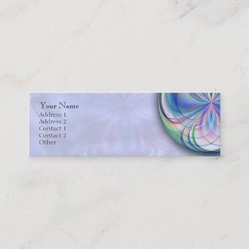 Customizable Clarity Mandala Skinny Business Card