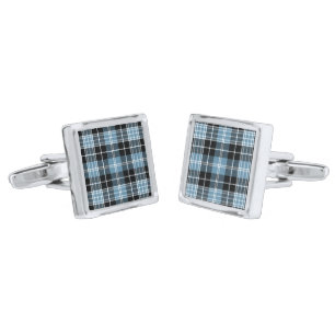 Clark Clan Tartan Plaid Cufflinks