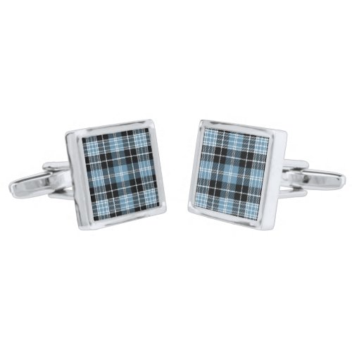 Clark Clan Tartan Plaid Cufflinks