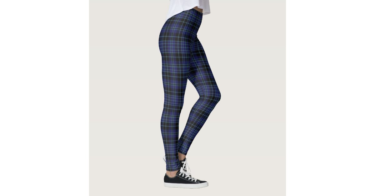 Clark Clan Tartan Plaid Leggings