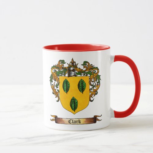 Clark Coat of Arms _ Personalize first name Mug