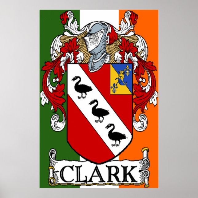 Clark Coat of Arms Print (Front)
