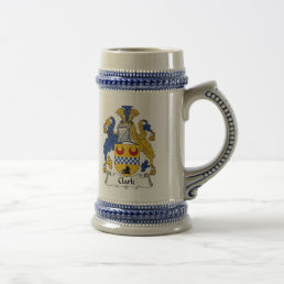 Clark Coat of Arms Stein - Family Crest