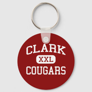 Clark - Cougars - Clark High School - Plano Texas Keychain