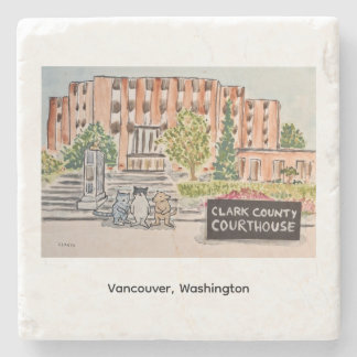 Clark County Courthouse Stone Coaster