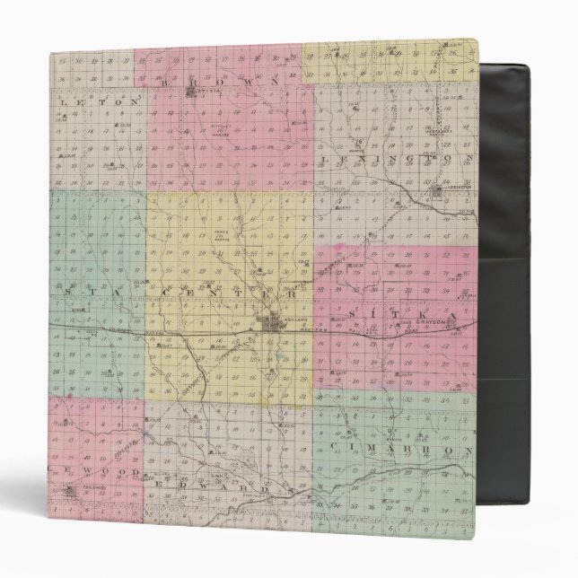 Clark County, Kansas Binder (Front/Inside)