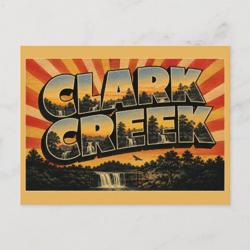 Clark Creek Mississippi Waterfalls Loess Bluffs Postcard