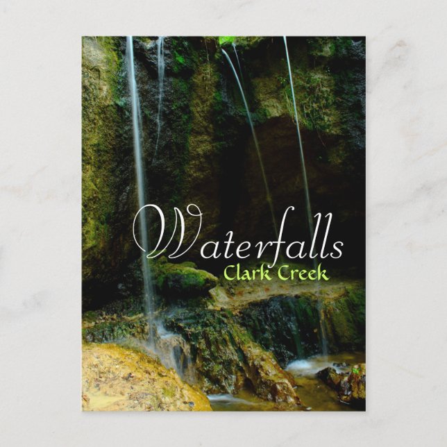 Clark Creek Waterfalls - Tunica Hills Postcard (Front)
