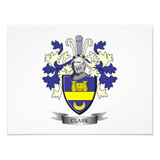 Clark Family Crest Coat of Arms Photo Print