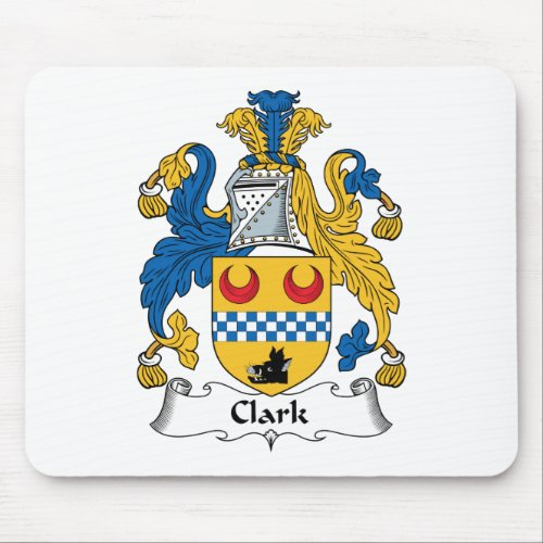 Clark Family Crest Mouse Pad