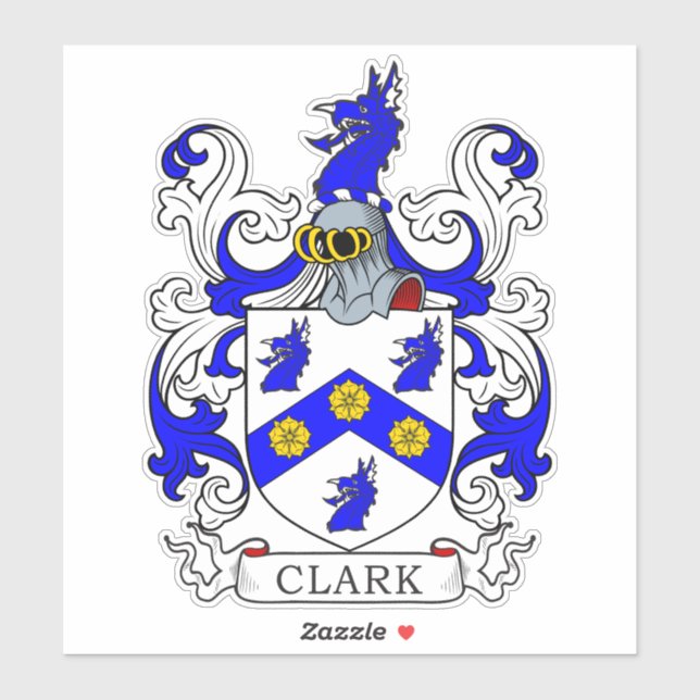 Clark Family Crest Sticker (Sheet)