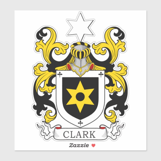 Clark Family Crest Sticker (Sheet)