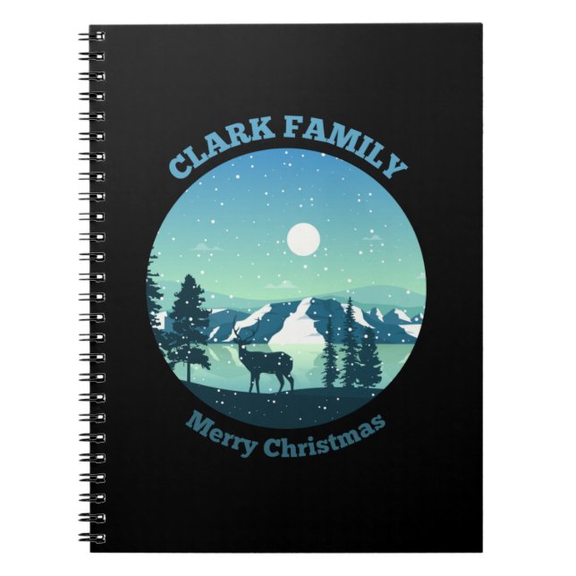 Clark Family Merry Christmas Notebook (Front)
