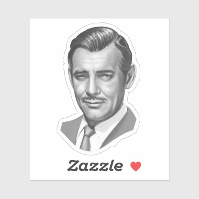 Clark Gable Sticker (Sheet)