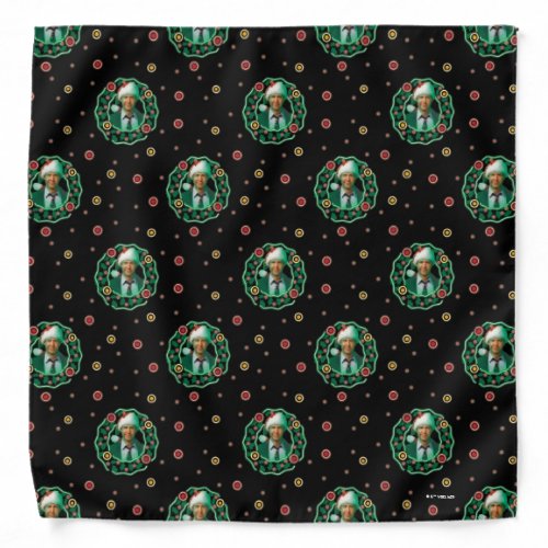 Clark Griswold Christmas Wreath Pattern Bandana