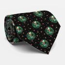 Clark Griswold Christmas Wreath Pattern Neck Tie Clark Griswold Christmas Wreath Pattern Neck Tie