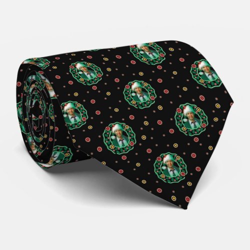 Clark Griswold Christmas Wreath Pattern Neck Tie