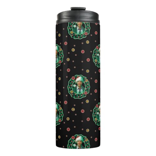 Clark Griswold Christmas Wreath Pattern Thermal Tumbler