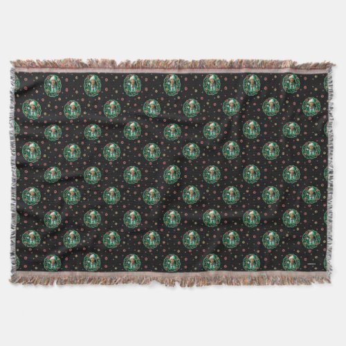Clark Griswold Christmas Wreath Pattern Throw Blanket