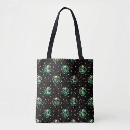 Clark Griswold Christmas Wreath Pattern Tote Bag