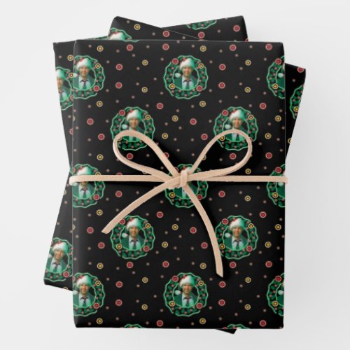 Clark Griswold Christmas Wreath Pattern Wrapping Paper Sheets