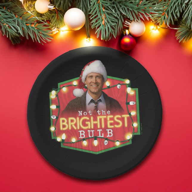 Clark Griswold | Not the Brightest Bulb Paper Plates (Plate on table)