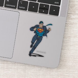 Clark Kent In Superman Suit Sticker
