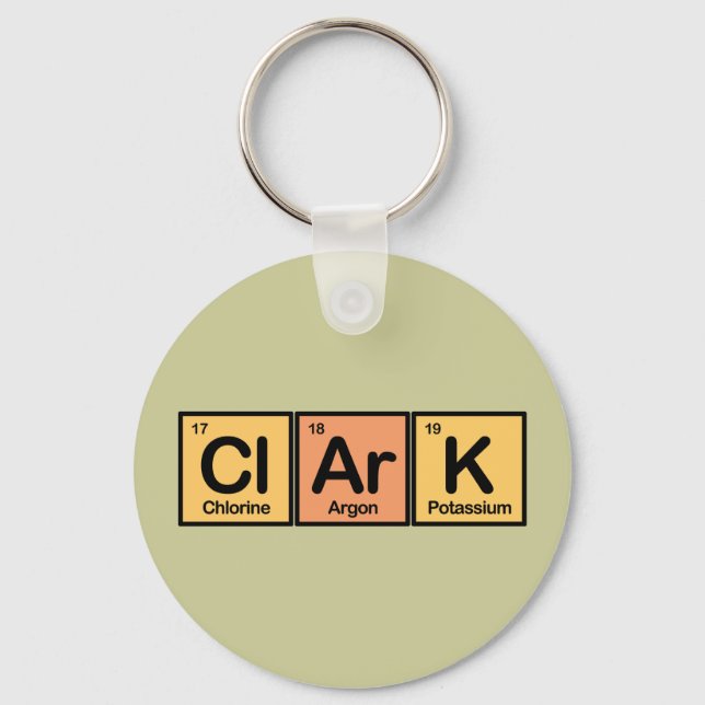 Clark made of Elements Keychain (Front)