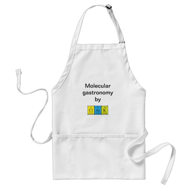 Clark periodic table name apron (Front)
