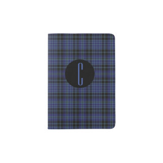Clark Plaid Monogram Passport Holder