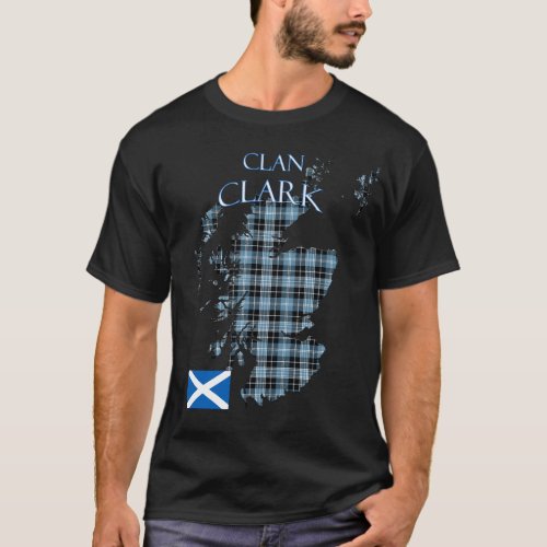 Clark Scottish Clan Tartan Scotland T_Shirt
