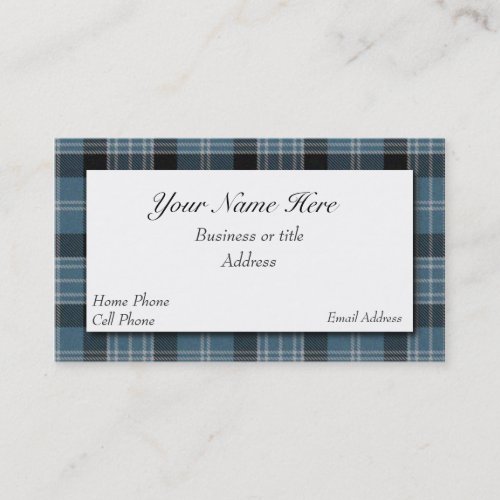 Clark Scottish Tartan Plaid Business Card