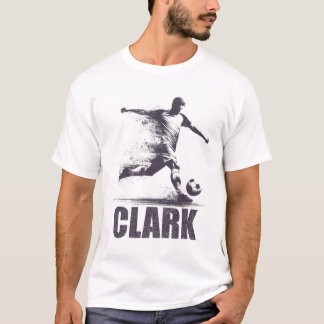 Clark Soccer Boys Personalized First Name Clark T-Shirt