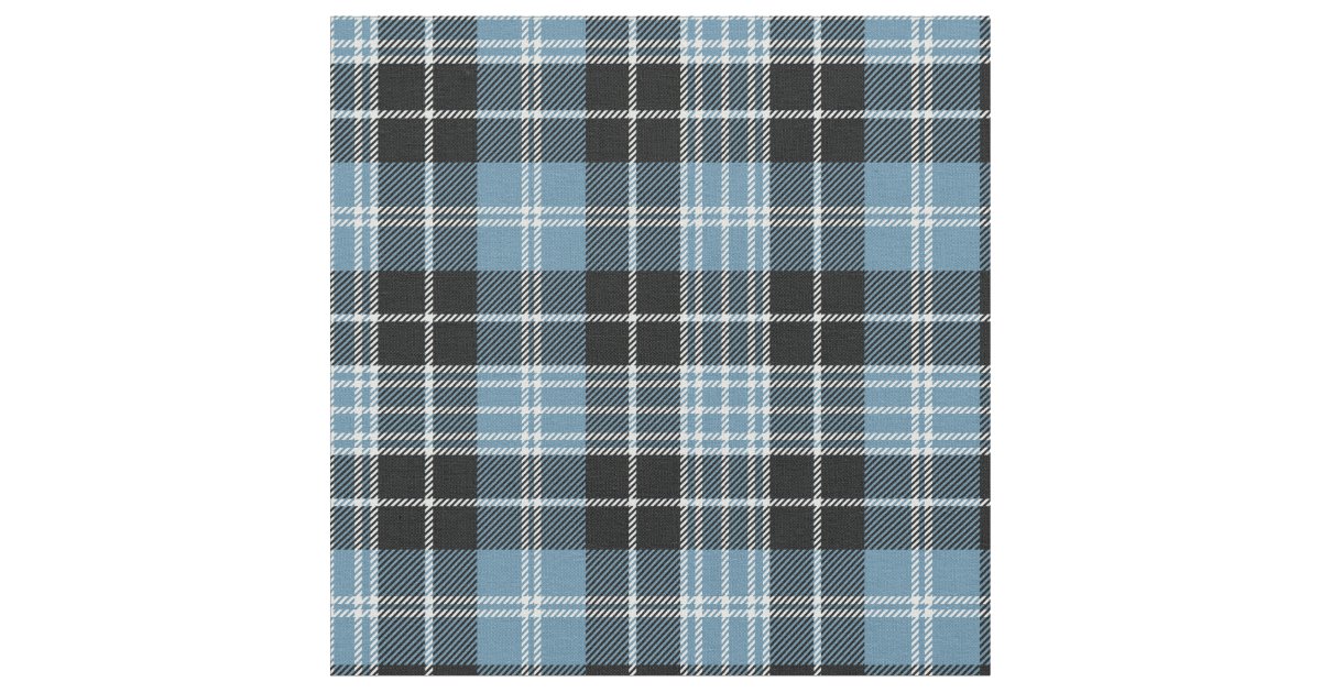 Clark Tartan Print Fabric | Zazzle