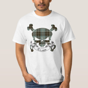 Clark Tartan Skull T-Shirt