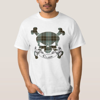 Clark Tartan Skull T-Shirt