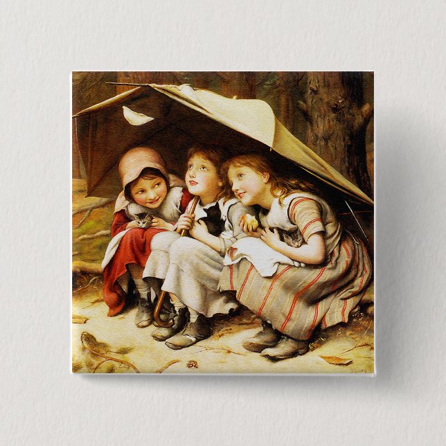 Clark Three Little Kittens Pinback Button (Front)