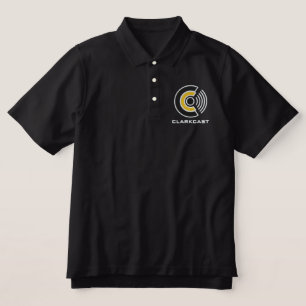 Clarkcast Polo, Black Embroidered Polo Shirt