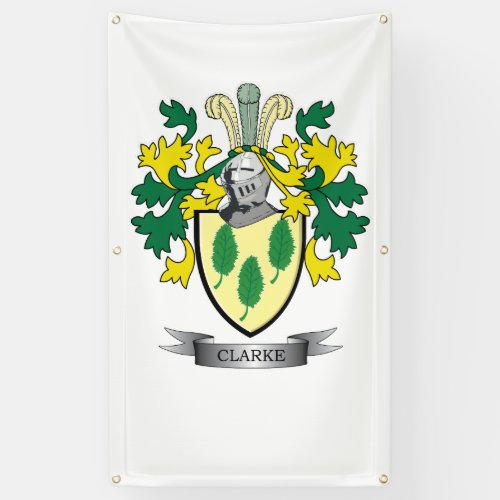 Clarke Coat of Arms Banner